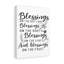 Blessings On The - Wrapped Canvas Print-1787026541