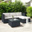 Wicker 4 - Person Garden Lounge Set with Cushions-1151980816