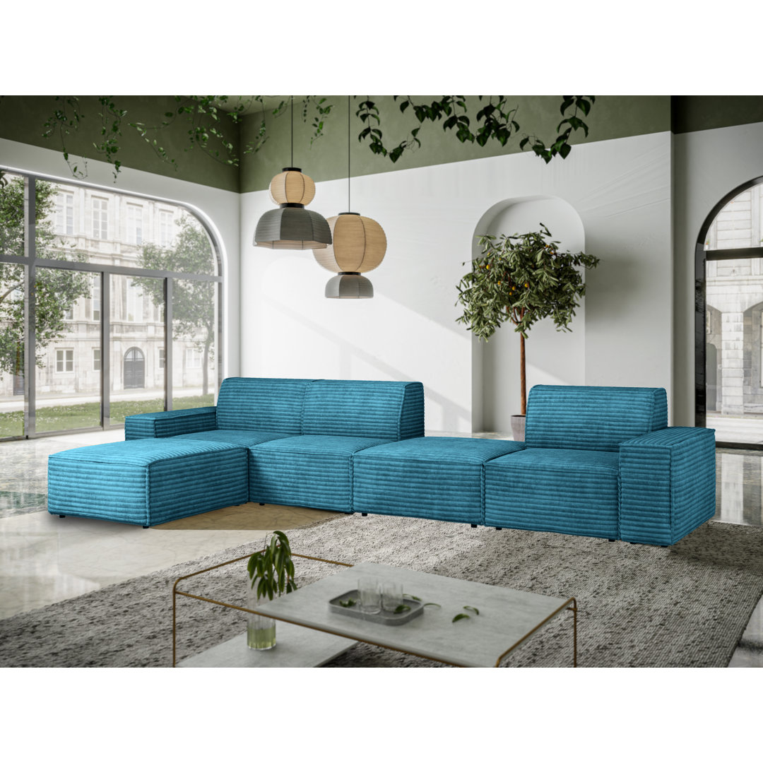 Modulares Ecksofa Matinoula aus Kord