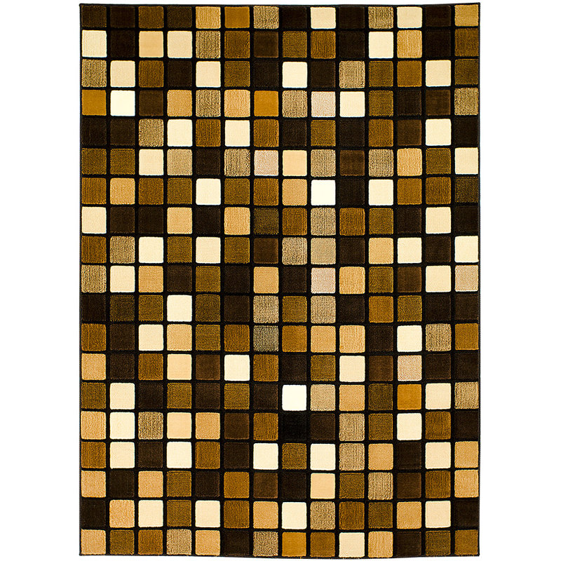 Geometric Indoor Rug, 3'9" x 5'1"