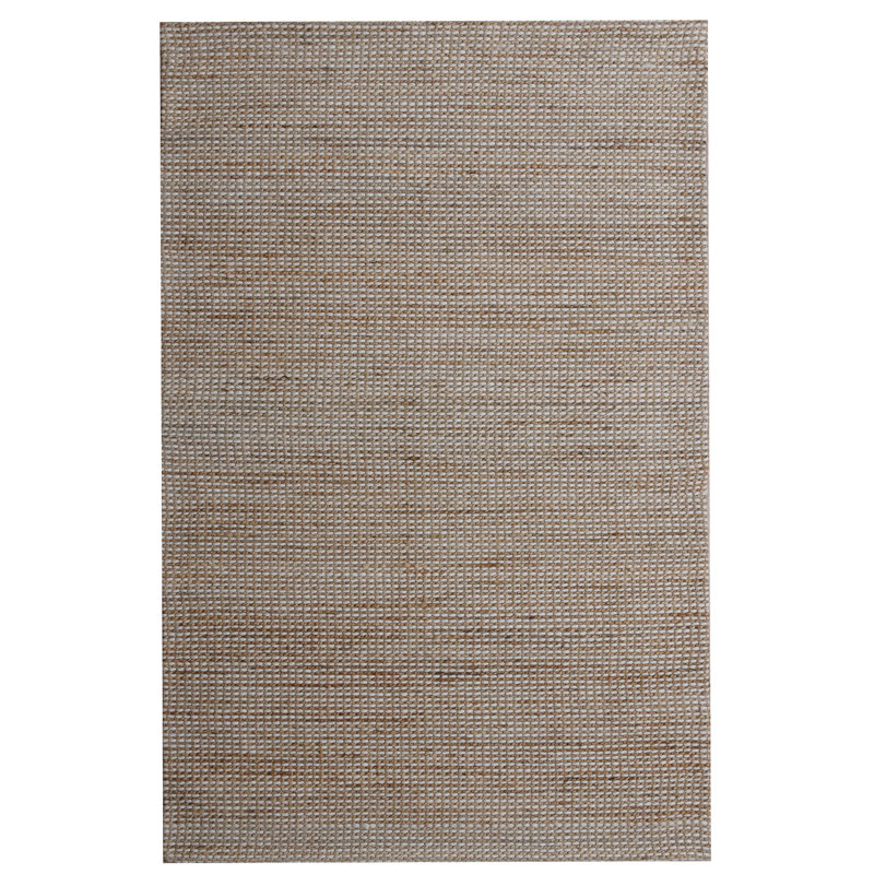 Tapis en jute tissé à la main Alcantera, Rectangle 2 pi x 3 pi