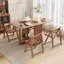 Ensemble table et chaises pliantes Oliver en bois massif avec rangement intégré – Un espace repas et de travail compact et multifonctionnel pour les petits espaces