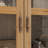  Benevento 70.9"H Rectangular 3-Tier Bookcase With Glass Doors And Drawers-1442734307