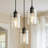 3 - Light Dimmable Linear Cylinder Kitchen Island Pendant
