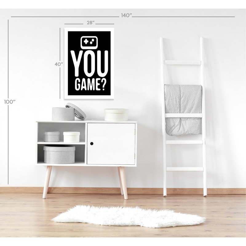 «You Game inversée», art encadré, H 40 po x l 28 po x P 1 po, Papier