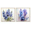Bouquet de fleurs bleues et mauves Delphinium I - ensemble de 2 impressions murales Delphinium-102579028-102579031