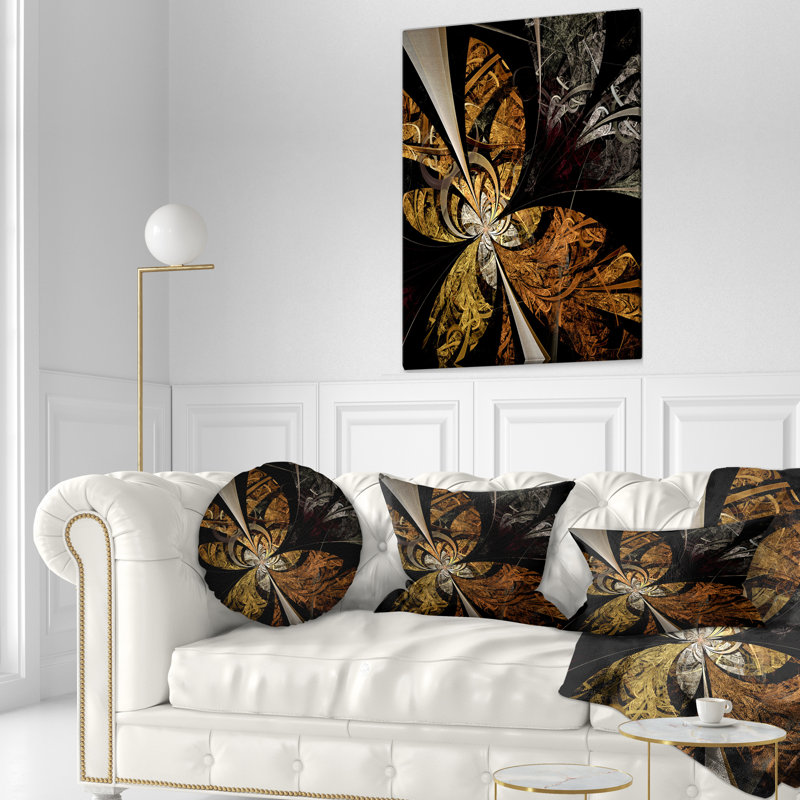 Coussin lombaire en fleur symétrique floral