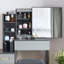 Ahmier Dressing Table with Sliding Mirror-499666636
