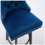 Tabourets de bar rotatifs modernes Tabourets de bar en velours Tabourets de bar capitonnés à boutons Rivet pour îlot de cuisine, bistro, avec anneau de traction en métal Robuste repose-pieds Grand bar pour la maison-1968054101