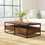 Paulette Solid Wood Frame Coffee Table with Storage