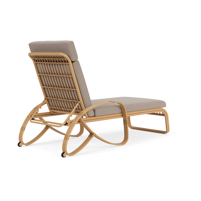 Riviera Outdoor Chaise Lounge, Remy Pebble