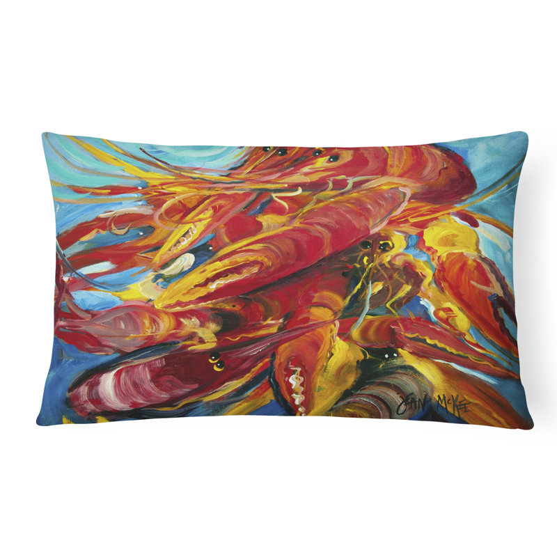 Coussin décoratif intérieur/extérieur crawfish