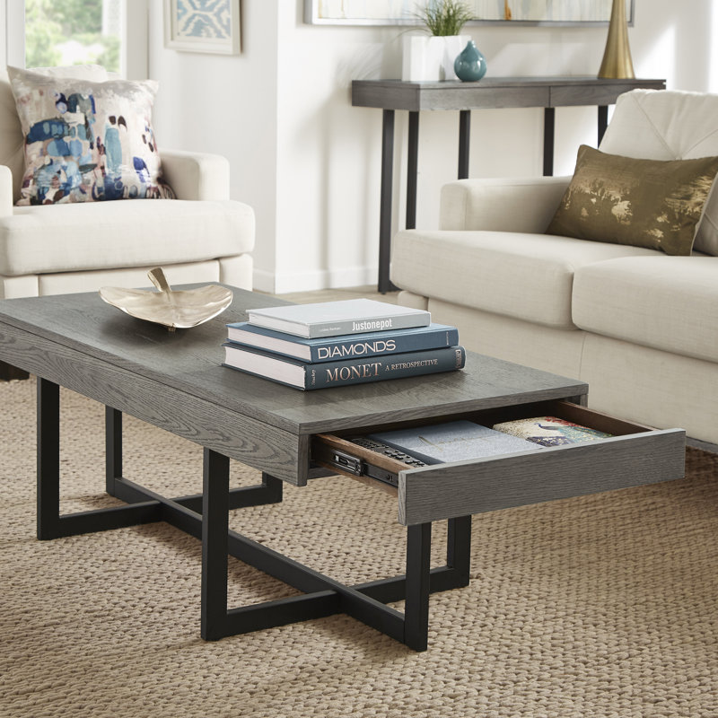 Burch Single Coffee Table, Gray