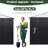 VIWAT Galvanized Steel Outdoor Storage Shed with Lockable Doors and Vents-125757426