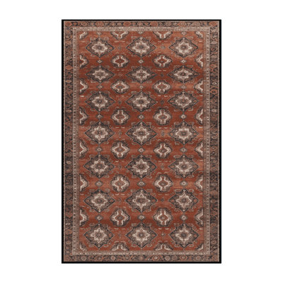 Machine Washable Persian Brown Area Rug