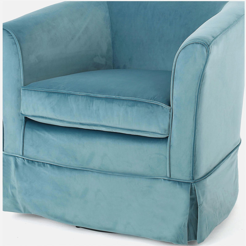 Chaise pivotante avec housse amovible, Bleu