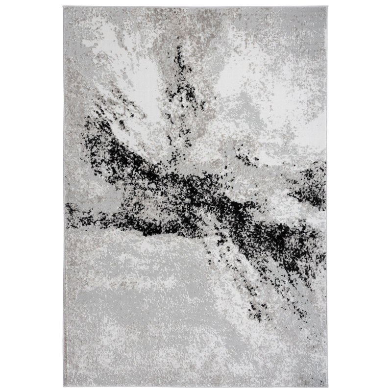 Elek Abstract Indoor Rug, Rectangle 5'10" x 7'7"