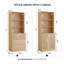 71" H X 70.9" W Bookcase Cabinet With Open Shelves, Modern Bookshelf With 3 Large Drawers (B+2C)