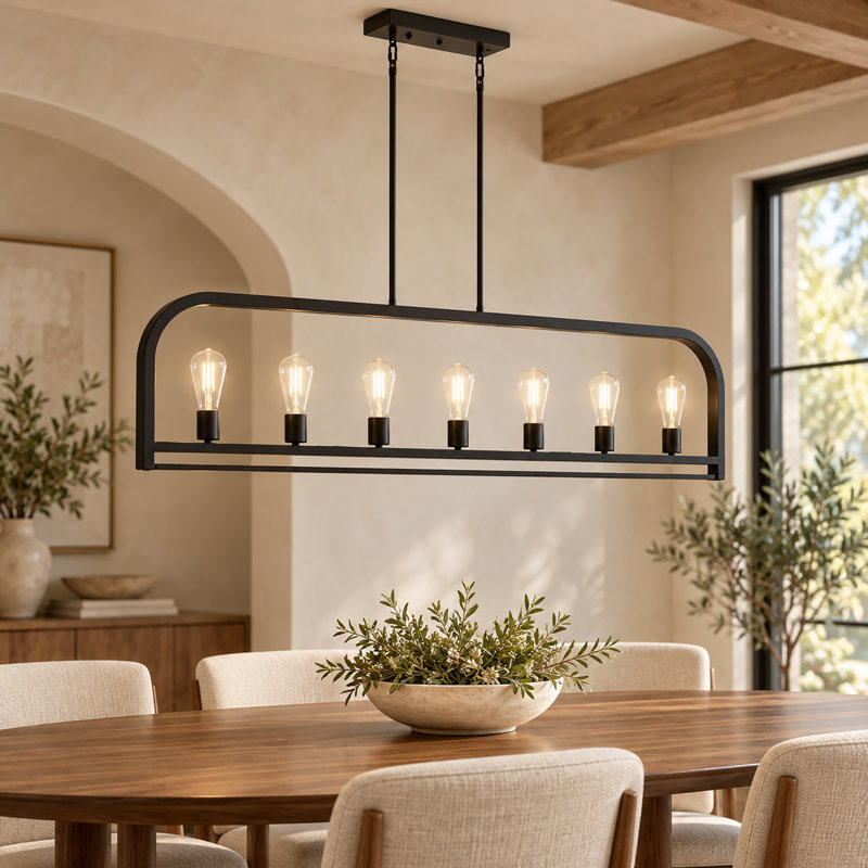Éclairage pour îlot de cuisine 7 lumières Ifill 49 po Ifill Certifié UL
