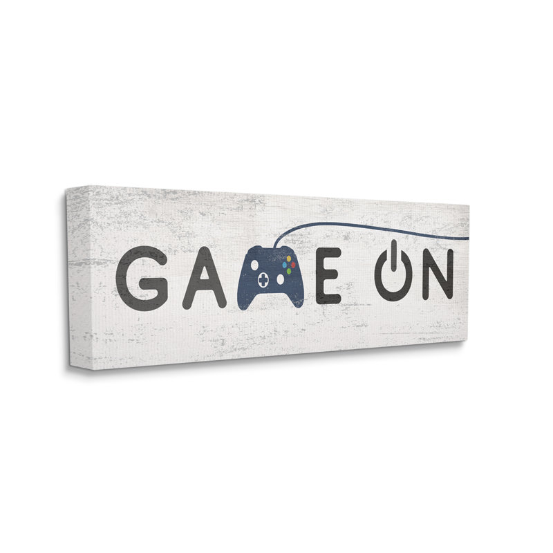 Art mural sur toile "Game on Video Gamer" par Daphne Polselli, H 17 po x l 40 po x P 1,5 po, Toile tendue