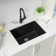 24" L X 18" L X 12" D Quartz Laundry Utility Sink Undermount Deep Single Bowl Granite Composite Kitchen Sink