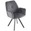 Audusinda 50cm H Polyester Blend Upholstered Metal Armchair