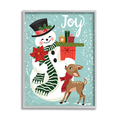 Joy Joy Snowman Holiday at-124