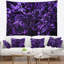 Tapisserie abstraite à texture de cristal mauve-28497146