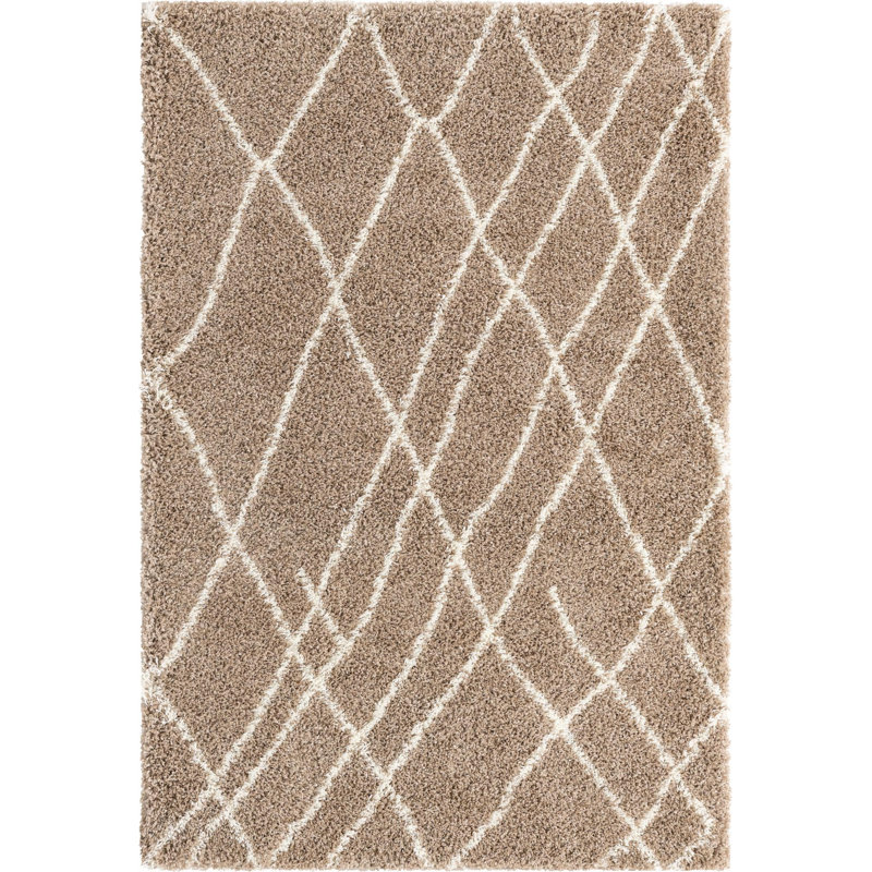 Geometric Indoor Rug, Rectangle 4' x 6'