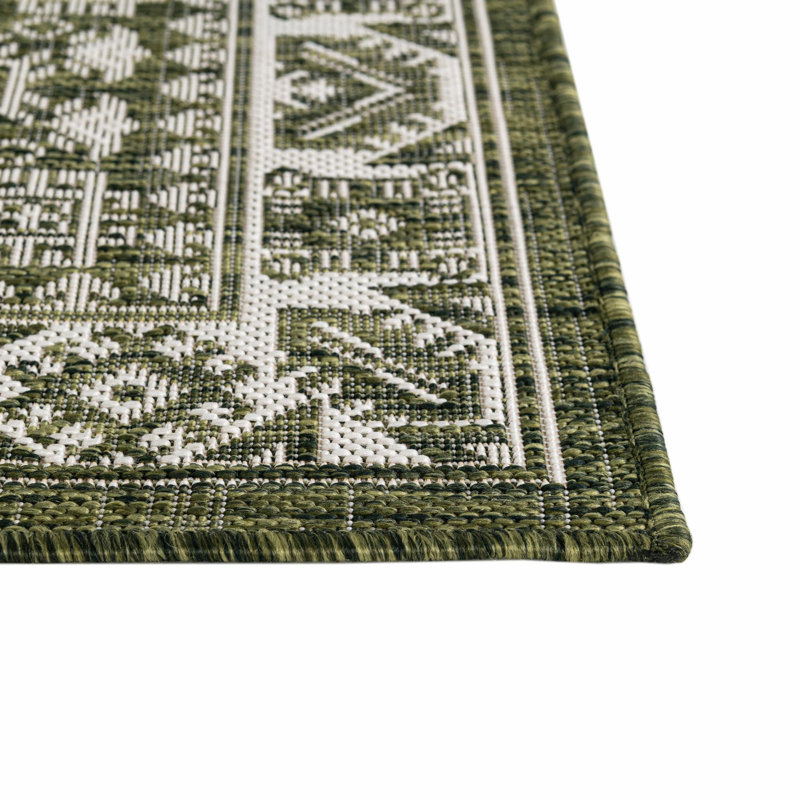 Tapis intérieur / extérieur brun Anarsja Southwestern, Octogone 5 pi 3 po x 5 pi 3 po