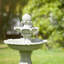 Outdoor Acrylic Weather Resistant Birdbath Fountain
