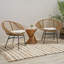 Ensemble de 2 chaises d'extérieur tissées avec coussins Engle-368316890-368316891
