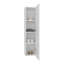 Armoire de rangement murale 43 po à une porte avec 3 tablettes réglables et rangement vertical compact
