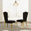 Ensemble de table de salle à manger luxueux et doré avec chaises en velours-2092906444-2092906446