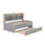 Wooden Captain Bed with Built-in Bookshelves-1880378544