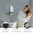 24 In. Wall Mounted Round Mirror With Aluminum Alloy Frame Vanity Mirror, Make Up Mirror-1073213989-1073213985