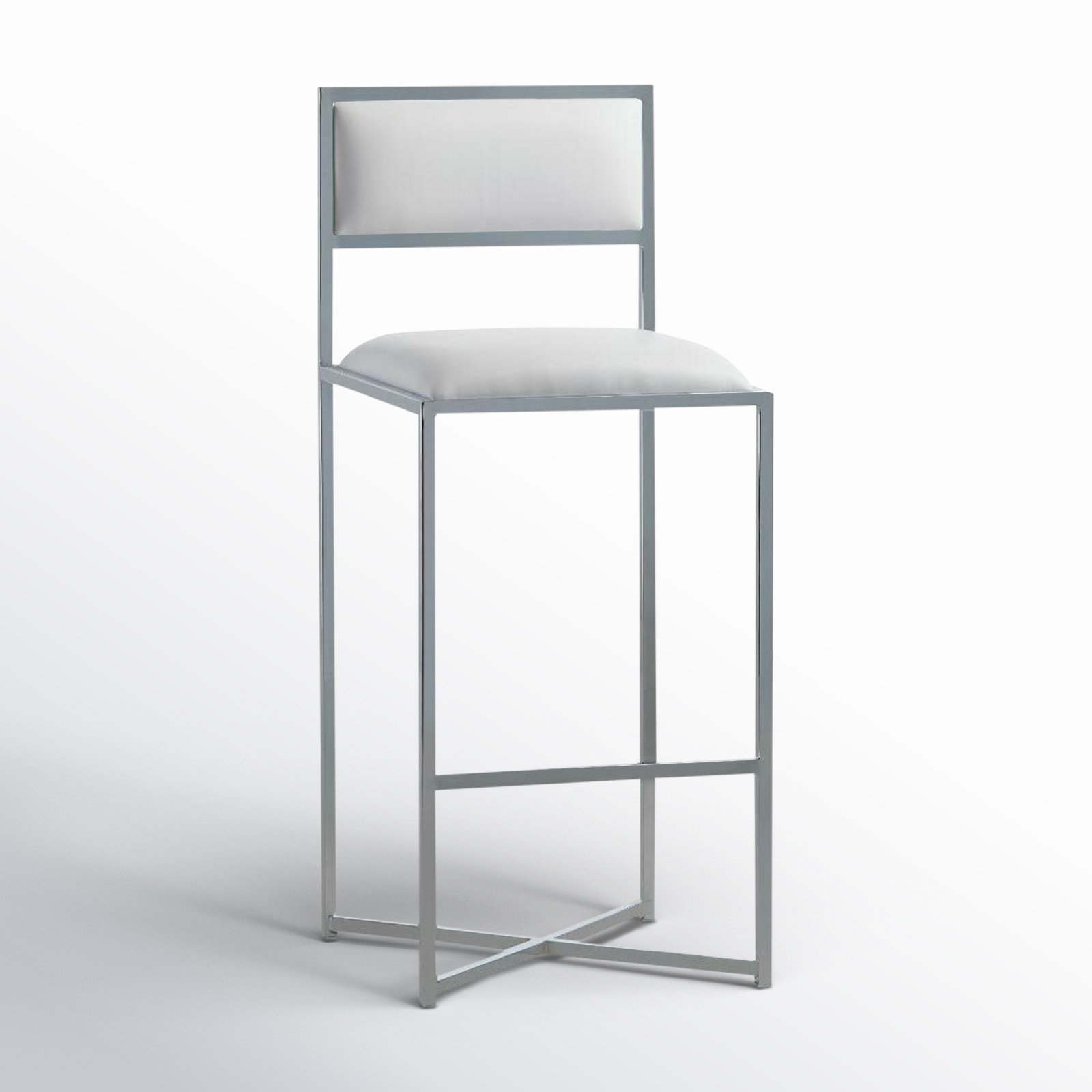 Malen Counter & Bar Stool, Bar Stool (30” Seat Height), White
