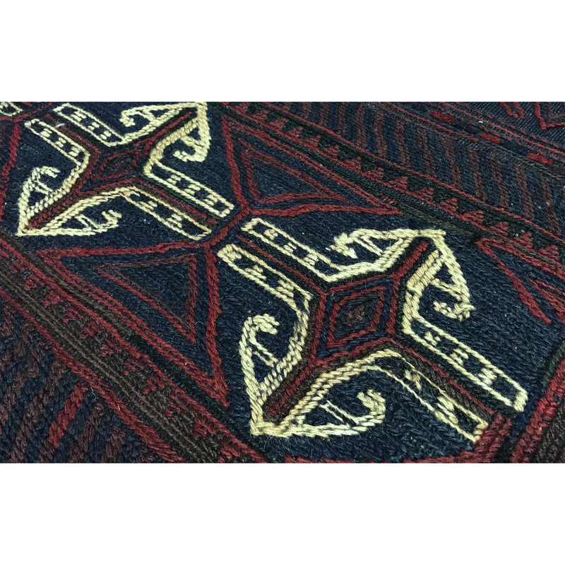 Hand-Knotted High-Quality Black Area Rug