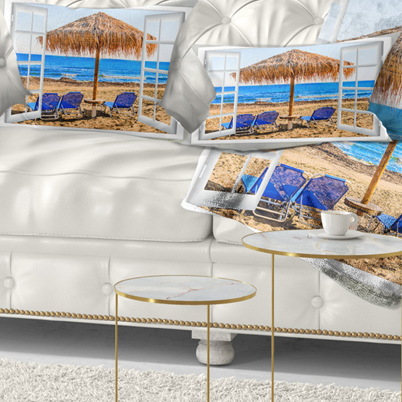 Coussin lombaire pour fenêtre de mer hut avec chaises