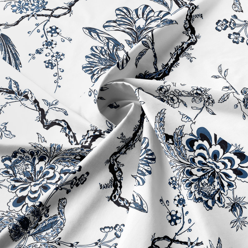 Tree Top Sky Cotton Bedskirt, 18", Full