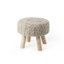 Tabouret d'appoint en bois massif Laverty