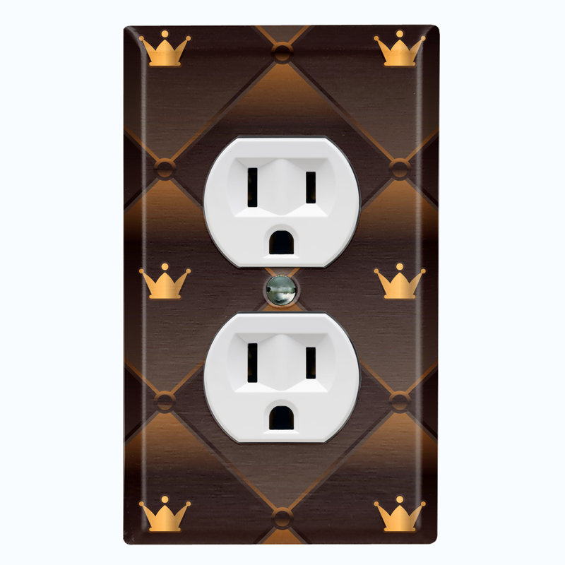 Patterned 1 - Gang Toggle Light Switch Standard Wall Plate