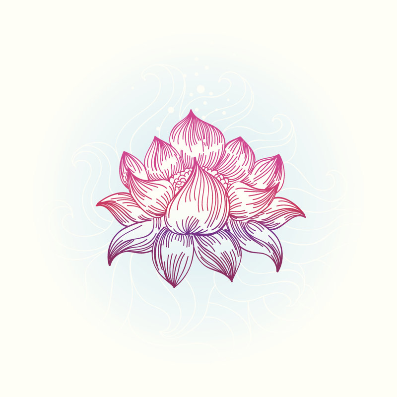 Lotus by Venimo - Wrapped Canvas Print, 30cm H x 30cm W