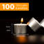 Unscented Flameless Tealight Candle with Aluminium Holder
