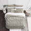 Ensemble de couvre-lit standard en coton taupe / beige 2 pièces Indali-73673836