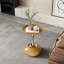 Table d'appoint moderne avec base lestée, finition résistante aux égratignures et nano-enduite - Table d'appoint polyvalente pour le salon, la chambre à coucher, le balcon-1726503909