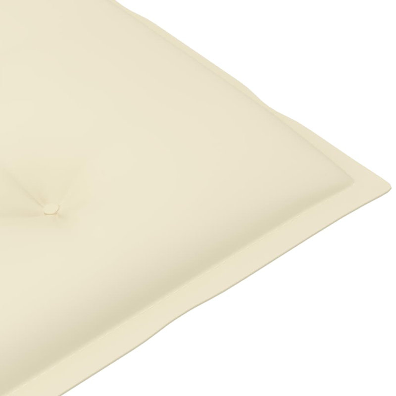Chaise berçante avec coussin vidaXL, Crème