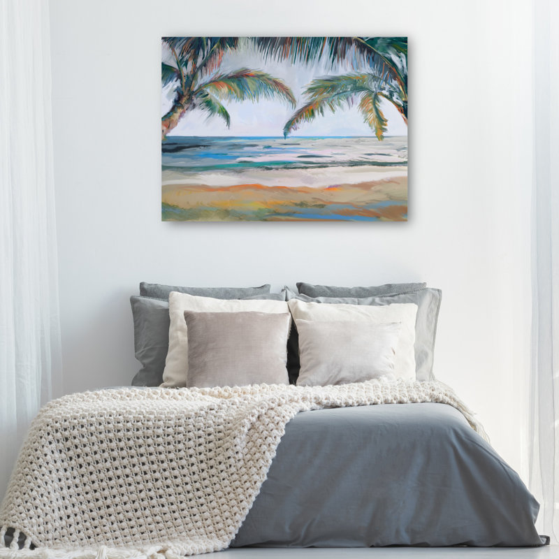 «Beyond The Palms» par Studio Arts, reproduction d'art sur toile, Toile tendue, H 30 po x l 40 po, Sans cadre