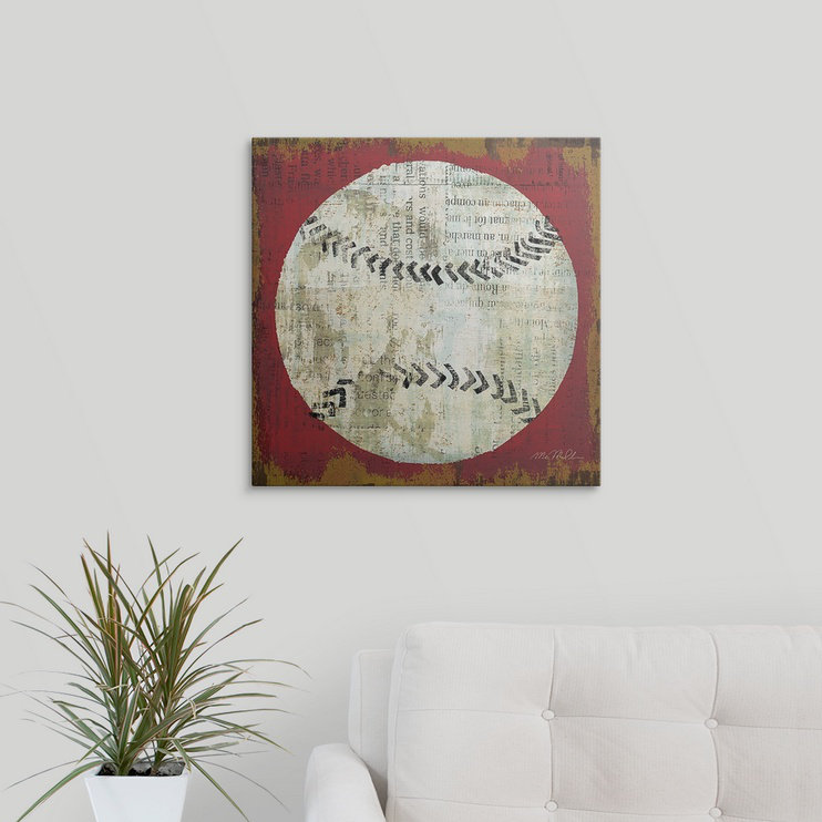 « i » par michael mullan, reproduction d’art Ball, H 35 po x l 35 po x P 1,5 po, Toile