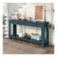 Console / canapé avec tiroirs de rangement et tablette inférieure pour le vestibule (bleu foncé)-1186946972
